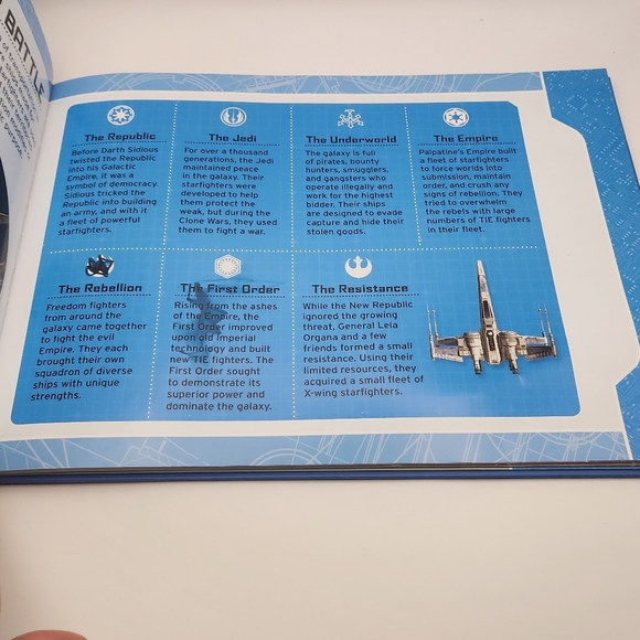 Disney Star Wars Boulders Star fighters Book and Models NWT - Picture 9 of 11